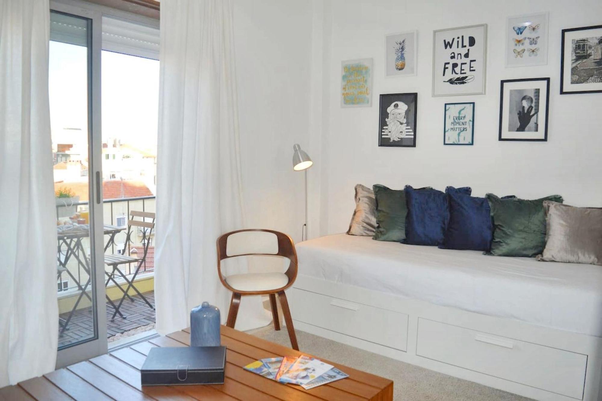 Comfortable Apartment With Balcony And Sea View In Lisbon 50 M² エクステリア 写真